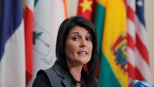 Палестинците: Ники Хејли е амбасадорка на мрачната идеологија
