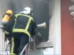 Во моментов пожар во министерството за правда