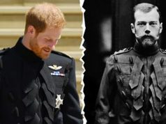 Да ли сличноста на униформата која принцот Хари ја носеше на венчавката со униформата со која Николај II често се сликаше е случајна.