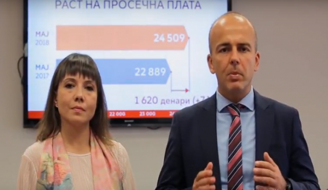Царовска и Тевдовски се обратија преку видео за растот на платите
