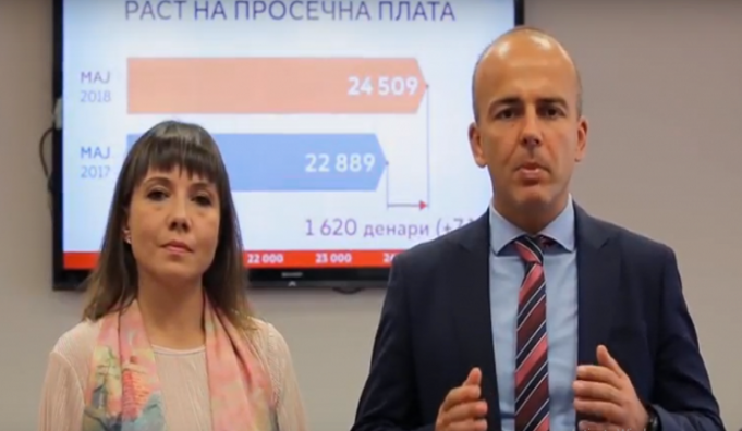 Царовска и Тевдовски се обратија преку видео за растот на платите