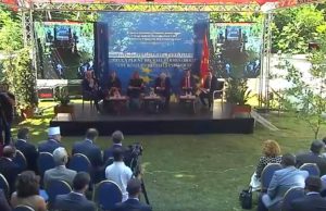 Зоран Заев, Али Ахмети и претсавник на ВМРО-ДПМНЕ се обратија на панелот по повод 17 години од охродскиот рамковенм договор под име “патот до Брисел преку Охрид”