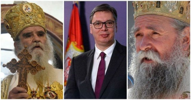 Вучиќ во Белград се состанал со Амфилохије и Јоаникије
