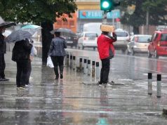 Денес цел ден ќе биде облачно и со умерен дожд