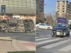 Три лица се повредени во синоќешната сообраќајна несреќа кај Сити Мол